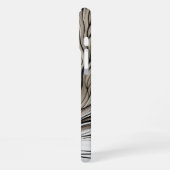 16 CASE & more - White Cat / Black Stripes iPhone Hülle (Linke Seite)