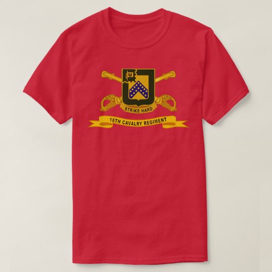 16. Cavalry Regiment w Br Ribbon T-Shirt (Design vorne)