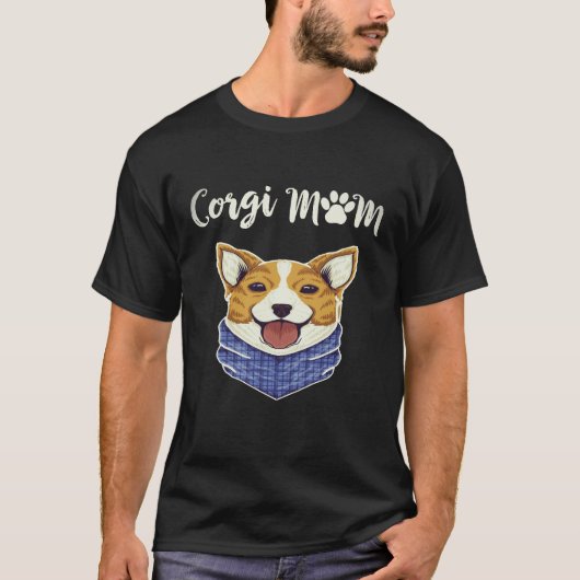 16 Corgi-Mama Corgi T-Shirt (Vorderseite)