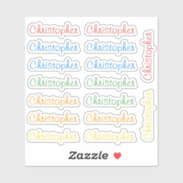 16 Custom Modern 10/11 Letters Name Word Bright Aufkleber