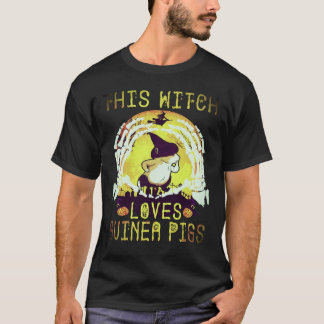 16 Diese Hexe liebt Meerschweinchen Halloween T-Shirt