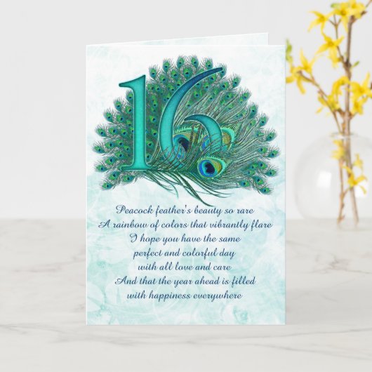 16. Diva nummerierte Grußkarten Karte (Gelbe Blume)