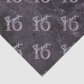 16. Dusty Pink Rose | Sweet 16 Silver Glitzer | Seidenpapier (Ausschnitt)