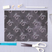 16. Dusty Pink Rose | Sweet 16 Silver Glitzer | Seidenpapier (Handwerk)