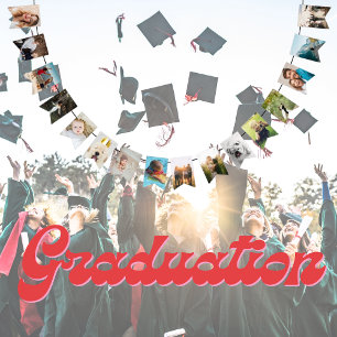 16 eigene Fotos personalisiert Graduation Party Wimpelkette