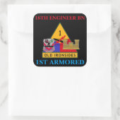 16. ENGINEER BATTALION 1. ARMORED STICKERS (Tasche)
