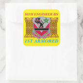 16. ENGINEER BATTALION 1. ARMORED STICKERS (Tasche)