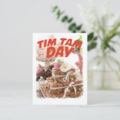 16. Februar - Tim Tam Day Postkarte (Stehend Vorderseite)