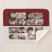 16 Foto Collage borundy und grau Sherpadecke (Vorderseite (Horizontal))