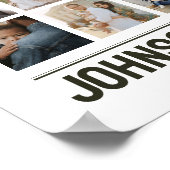 16-Foto-Collage Familie Hochzeitsbilder Erinnerung Poster (Ecke)