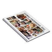 16 Foto Collage Family Spiral Foto Notebook Notizblock (Rechte Seite)