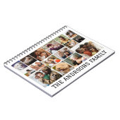 16 Foto Collage Family Spiral Foto Notebook Notizblock (Linke Seite)