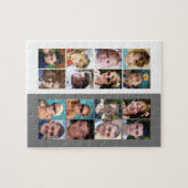 16 Foto Collage grau-weiß Puzzle (Horizontal)