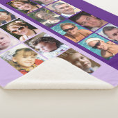 16 Foto Collage hell und dunkel lila Sherpadecke (3/4)