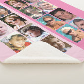 16 Foto Collage hell und dunkelrosa Sherpadecke (3/4)