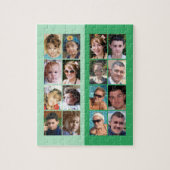 16 Foto Collage helle und dunkelgrün Puzzle (Vertikal)