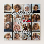 16 Foto-Collage-Script-Text Puzzle (Vertikal)