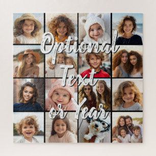 16 Foto-Collage-Script-Text Puzzle
