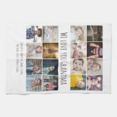 16 Foto und Text Personalisiert Geschirrtuch (Horizontal)