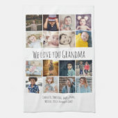 16 Foto und Text Personalisiert Geschirrtuch (Vertikal)