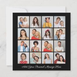 16 Fotocollage Ihre eigene Grußkarte hinzufügen