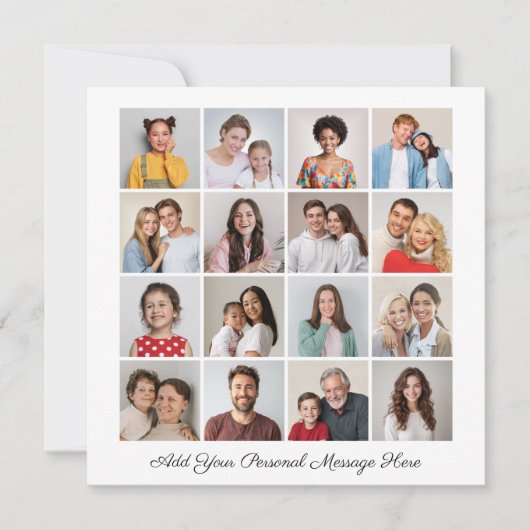 16 Fotocollage Ihre eigene Grußkarte hinzufügen (Vorderseite)