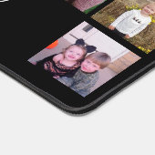 16 FotoCollage - Script White 2 Lines Text Schreibtischunterlage (Ecke)