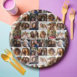 16 FotoCollage - Sie quadrieren Fotos oder Instagr Pappteller<br><div class="desc">Sie können alle Foto für dieses Design verwenden. Verwenden Sie 16 quadratische Foto,  um ein einzigartiges und persönliches Geschenk zu kreieren.</div>