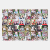 16 Fotomaterial - Quadratzabbild im gesamten Druck Geschenkpapier Set (Vorderseite 2)