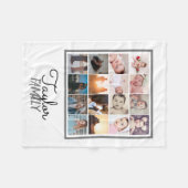 16 Fotos Personalisierte Vorlage sammeln Fleecedecke (Vorderseite (Horizontal))