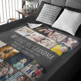 16 Fotos von Collage and Personalized Text Fleecedecke