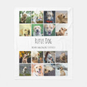 16 Fotos von Collage and Personalized Text Fleecedecke (Vorderseite)