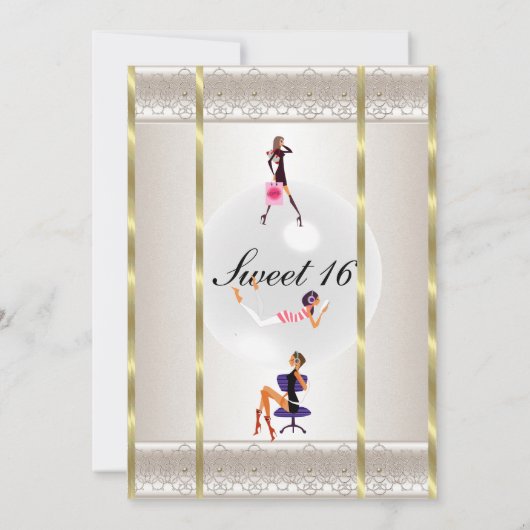 16 . Geburtstag 16 Einladung (Rückseite)