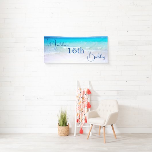 16. Geburtstag 16 . Geburtstag Beach Banner (Insitu)