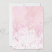 16 . Geburtstag 16. Geburtstag Pink Glitzer Ballon Einladung (Rückseite)