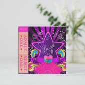 16 . GEBURTSTAG 16. Geburtstagsparty-Ticket Einladung (Stehend Vorderseite)