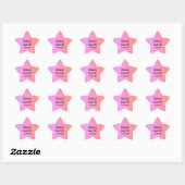 16 . Geburtstag 16. Glittery Pink Geburtstagsparty Stern-Aufkleber (Blatt)