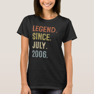16. Geburtstag 16 Jahre alte Legende seit Juli 200 T-Shirt