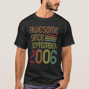 16. Geburtstag 16 Jahre Phantastisch seit Septembe T-Shirt