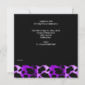 16 . Geburtstag 16 Party Leopard Shoe Lipstick Einladung (Rückseite)