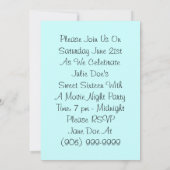 16. Geburtstag 16 Theater-Film-Thema-Einladungen Einladung (Rückseite)