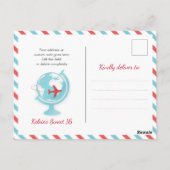 16 . Geburtstag 16. Welttournee Postkarte (Rückseite)