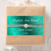 16 . Geburtstag Aquamarin mit Perlen Wasserflasche (Insitu)