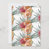 16 . Geburtstag Aquarell Blumengrün Einladung (Rückseite)