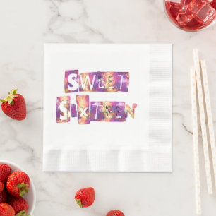 16 . Geburtstag Art Print Serviette