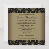 16 . Geburtstag Ball Einladung (Rückseite)