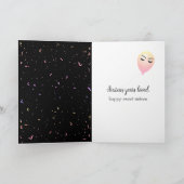 16. Geburtstag Ballons und Confetti Karte (Innenseite)