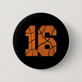 16. Geburtstag Basketball Boys Kinder Button