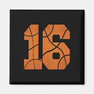 16. Geburtstag Basketball Boys Kinder Magnet