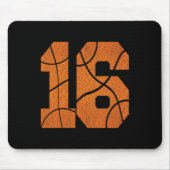16. Geburtstag Basketball Boys Kinder Mousepad (Vorne)
